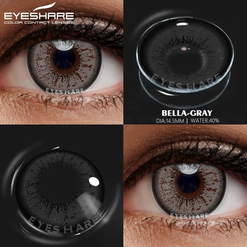 EYESHARE Color Lens Bella Cosplay Contact Lenses Yearly Use Rendering for Eyes Halloween Contacts | Красота и здоровье