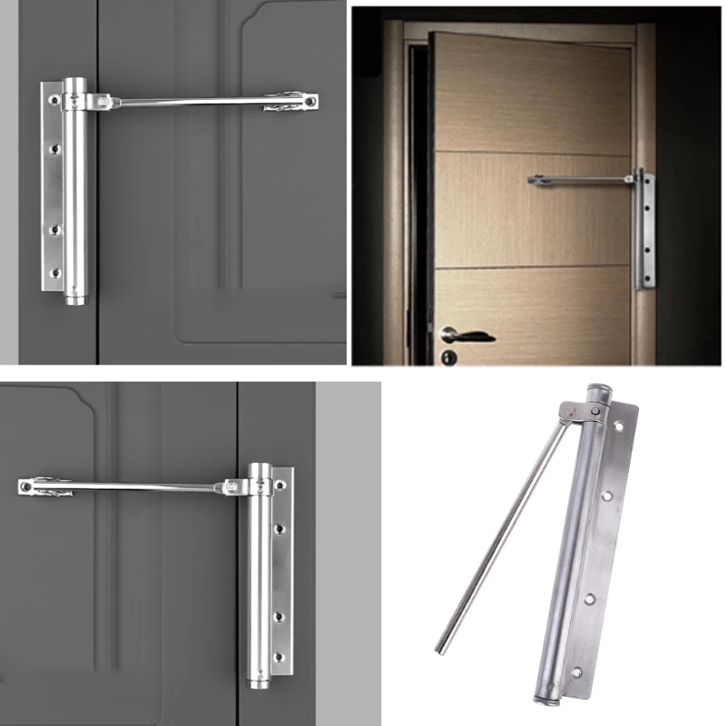 

Single Spring Strength Adjustable Stainless Steel Automatic Door Closer for Home 667A