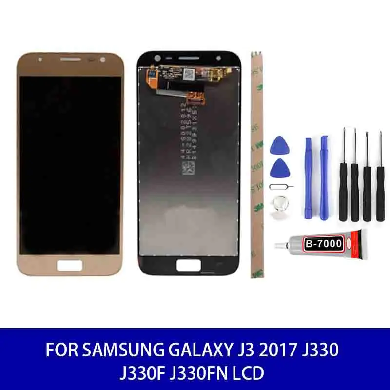 Оригинальное качество для Samsung Galaxy J3 2017 J330 J330F J330FN Регулируемая яркость ЖК дисплей