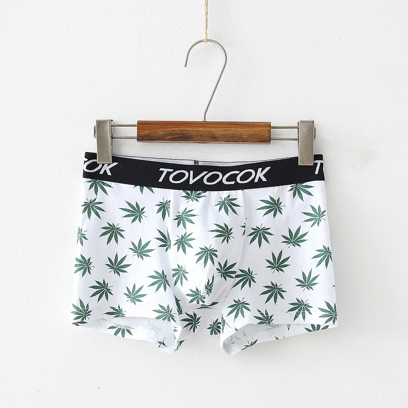 Мужское новое нижнее белье сексуальное Спортивное с принтом средней талии