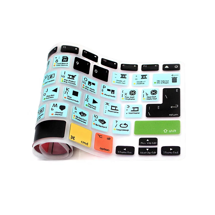 Пылезащитная Силиконовая накладка на клавиатуру с русскими клавишами|Чехлы для