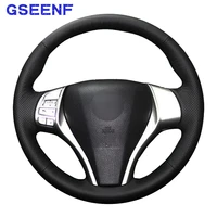 car steering wheel cover black artificial leather for nissan teana altima 2013 2016 x trail qashqai rogue 2014 2016 sentra tiida