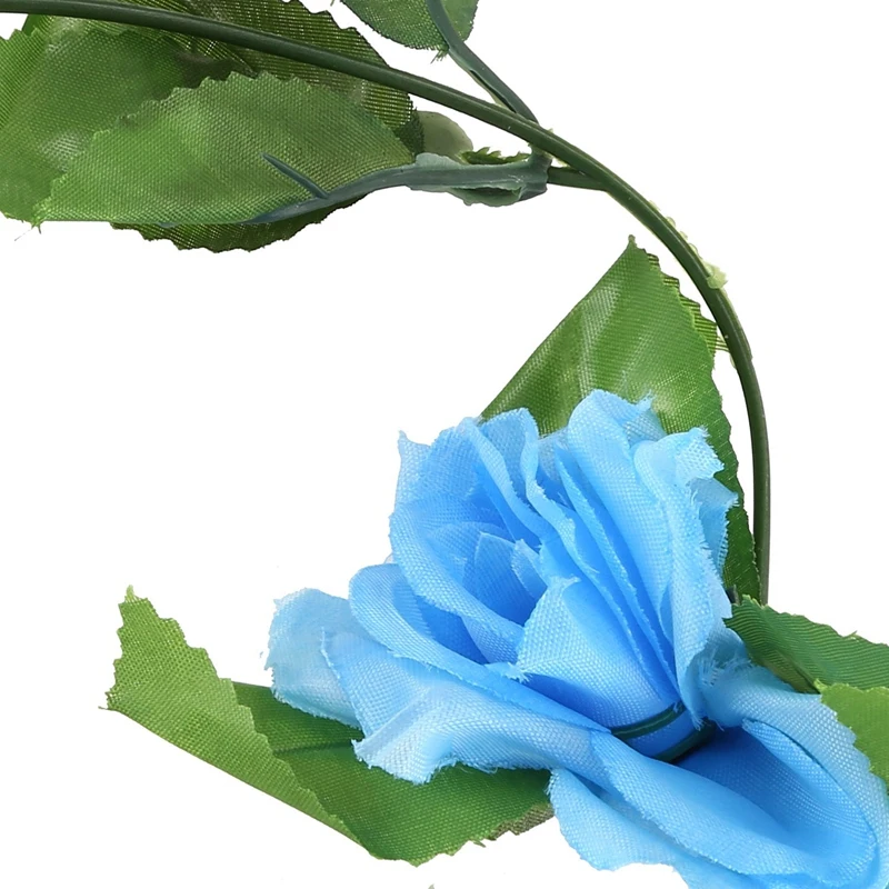 2 5 м искусственная Роза Гирлянда Шелковый цветок лоза плюща дома свадьбы сада