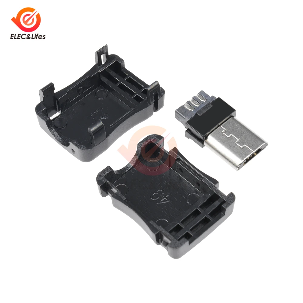 10 комплектов штекерных разъемов Micro USB 5-контактный разъем набор сделай сам с