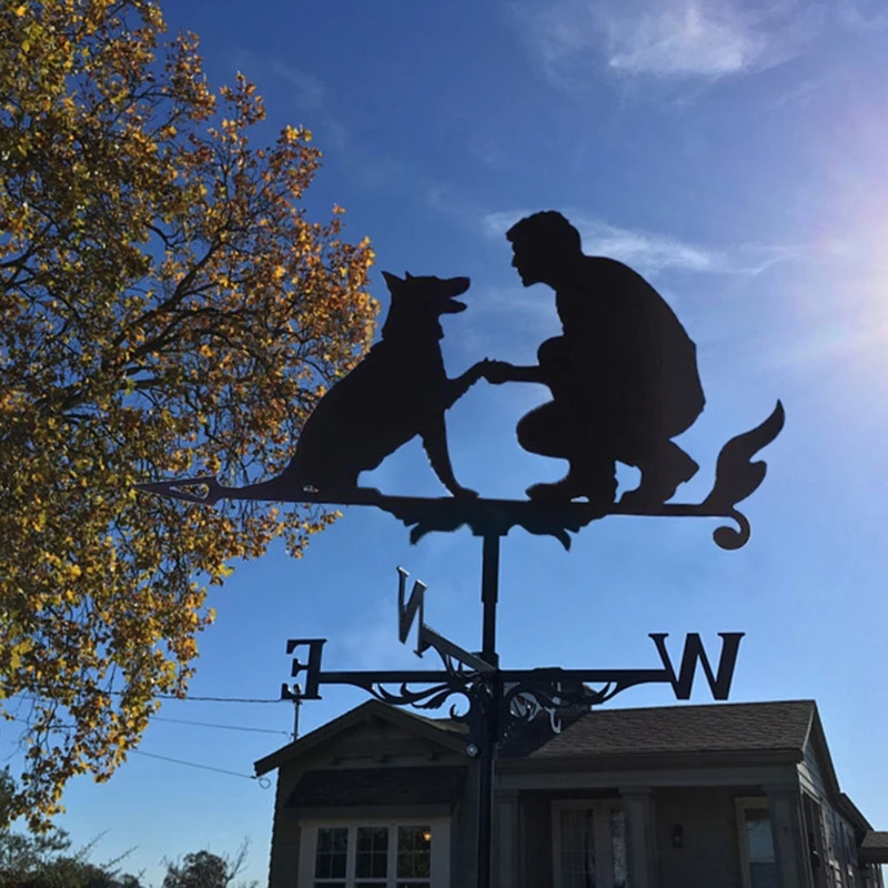 

Spray Paint Gardening Garden Decoration Sign Weather Vane Retro Farm Scene Garden Stake Weathervane Measuring Tools