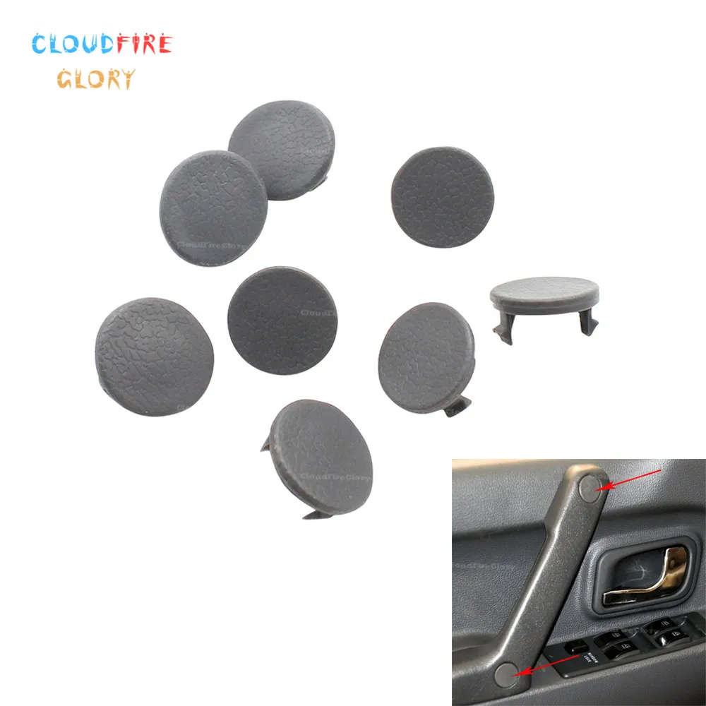 

CloudFireGlory MB777725 8Pcs Inner Door Grab Handle Screw Cap Cover Plugs For Mitsubishi Pajero Shogun MK2 V31 V33 V43 1990-2000