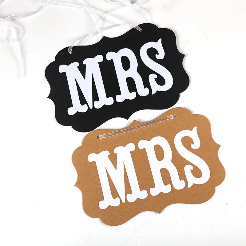 Фотобудка мистер миссис реквизит свадебные украшения просто Свадебная