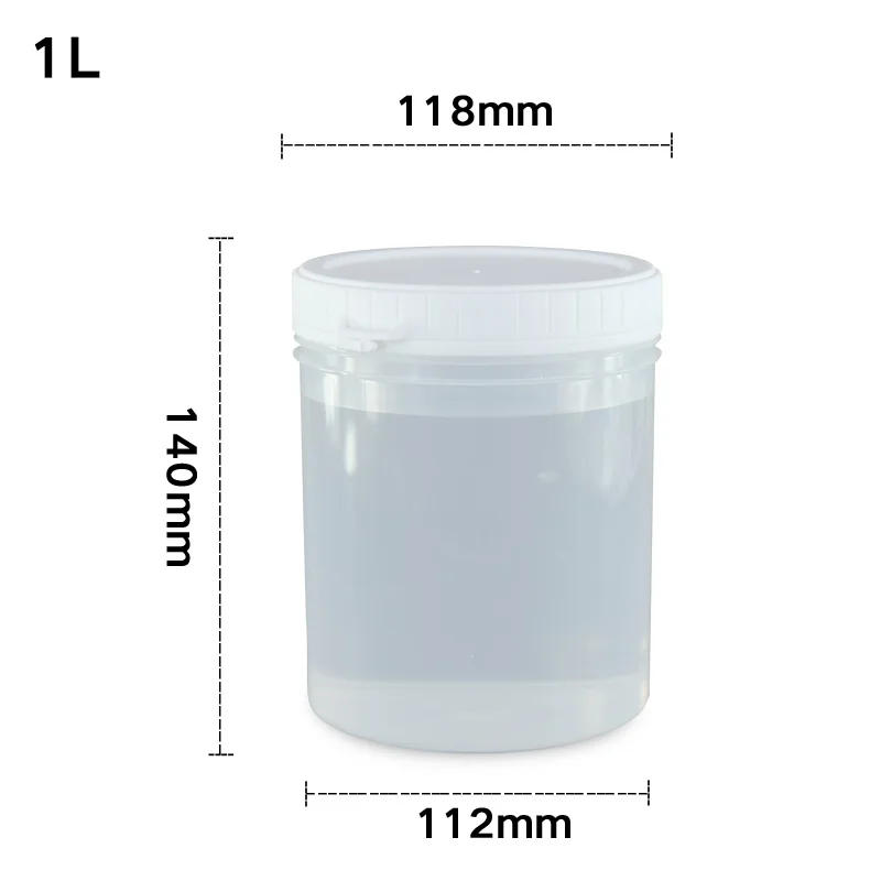 1000ML translucent B 1000 мл пустой пластиковый контейнер для косметики, твердая пудра, контейнер для макияжа, для путешествий, многоразовые бутылки с внутренней крышкой, пищевой - Цвет: 1000ML translucent B