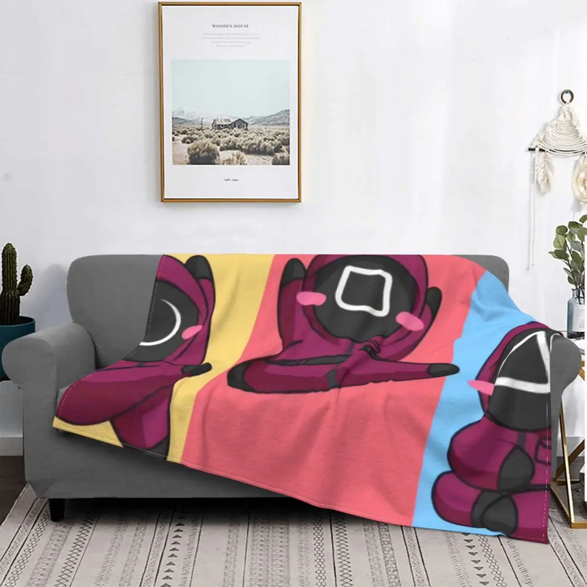 

Manta de calamar para personas en rojo, mantas modernas de franela portátil súper suave para el hogar, finas