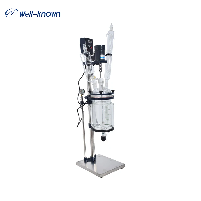5л лабораторный двухслойный химический кожух стеклянный реактор | Канцтовары для