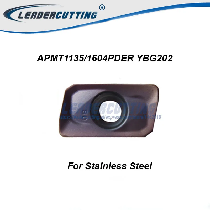APMT1135PDER APMT160408PDER YBG202 302 YBG205 * 10 шт. ZCC фрезерная вставка режущее лезвие для держателя