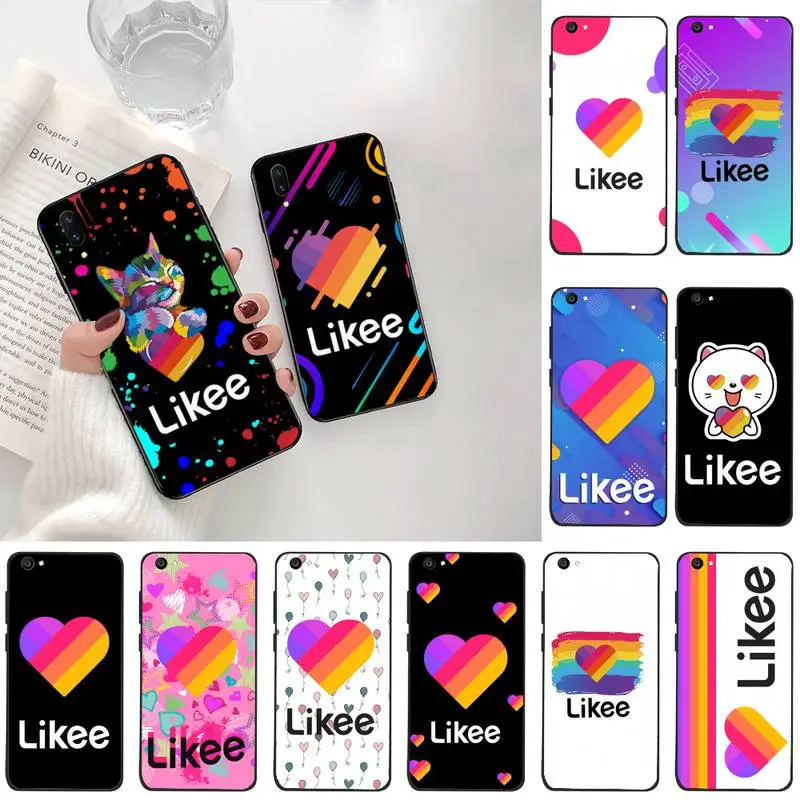 Likee app logo cat bear love heart чехол для телефона Vivo Y91c Y17 Y51 Y67 Y55 Y7s Y81S Y19 V17 vivo s5 | Мобильные