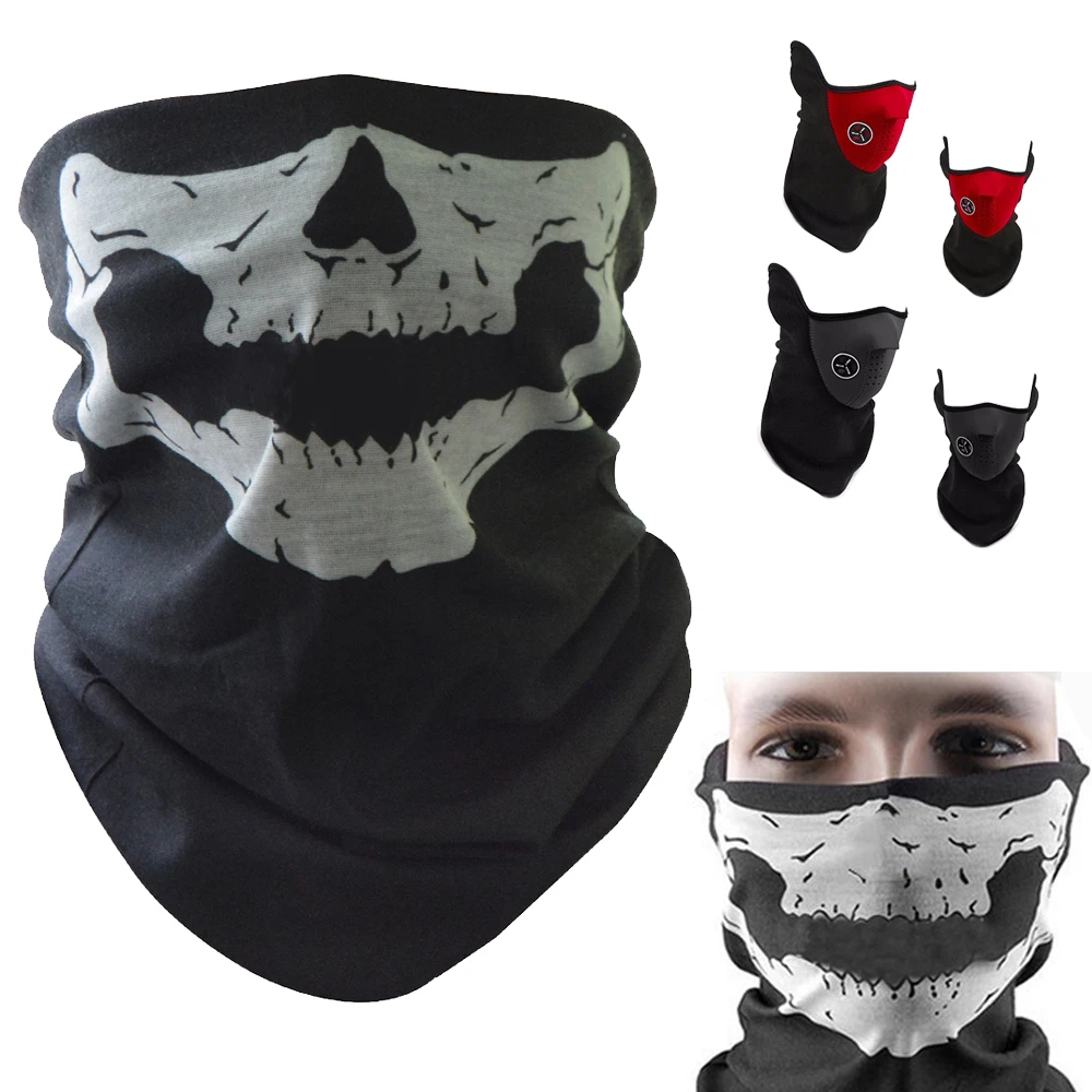 For BMW R1200RT R1200 RT R 1200RT 2004-2013 2005 2006 2007 Motorcycle Face Mask 2019 Halloween Bicycle Ski Skull Half | Автомобили и