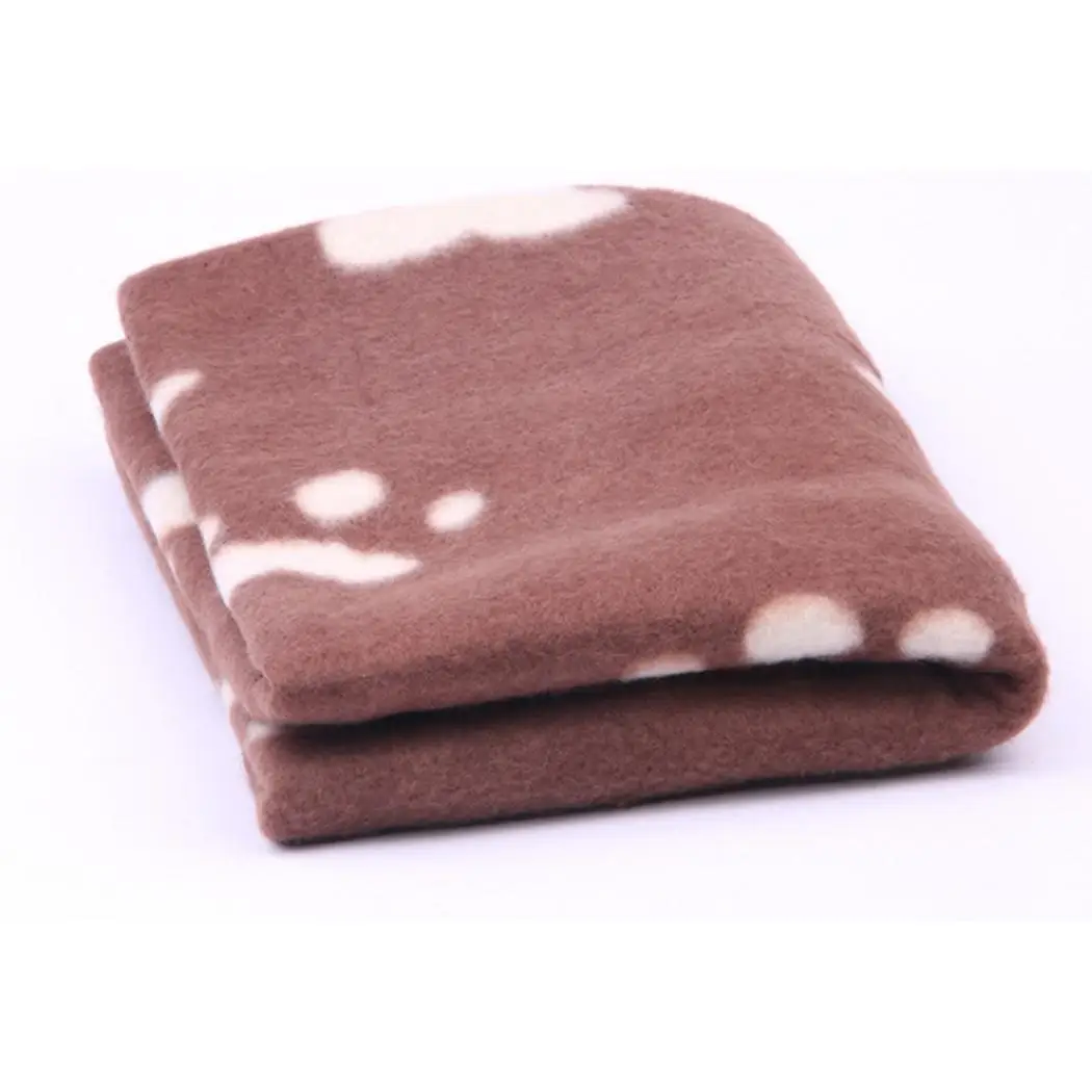 Pet Mat Blanket Cute Paws Printed Casual Warm Cushion for Dogs Bed Cats puppy Supplies | Дом и сад