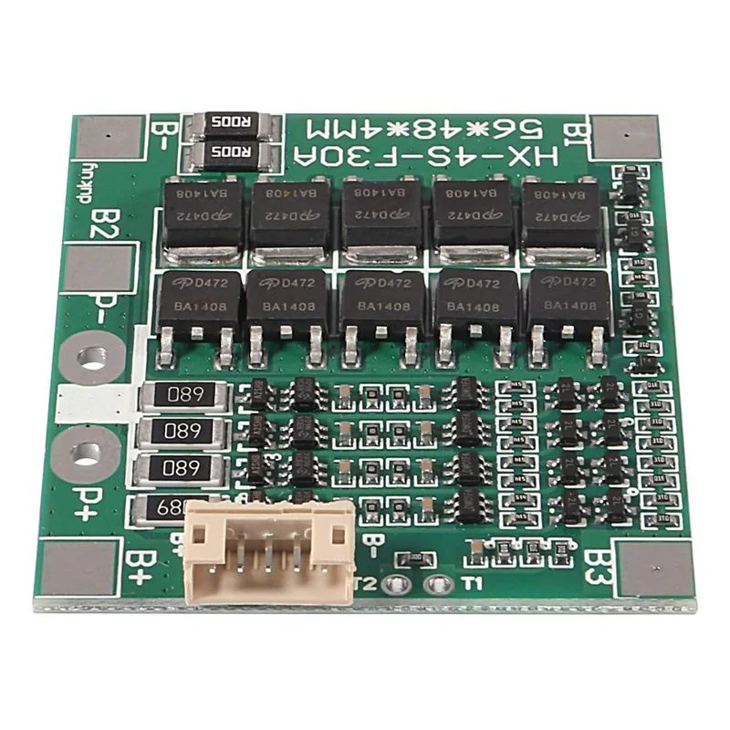 4 шт. Встроенная защитная плата BMS PCB 30 А 14 8 в | Электронные компоненты и