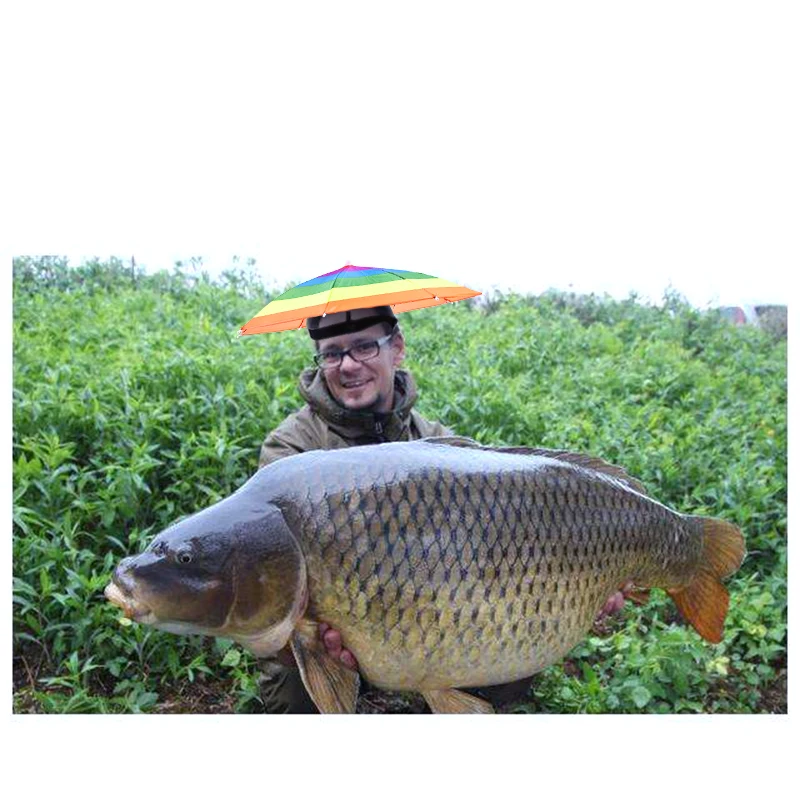 

Foldable Sunscreen Shade Umbrella Fishing Cap Outdoor Sport Umbrella Hat Fish Hat Camouflage Hiking Camping Headwear Cap Head