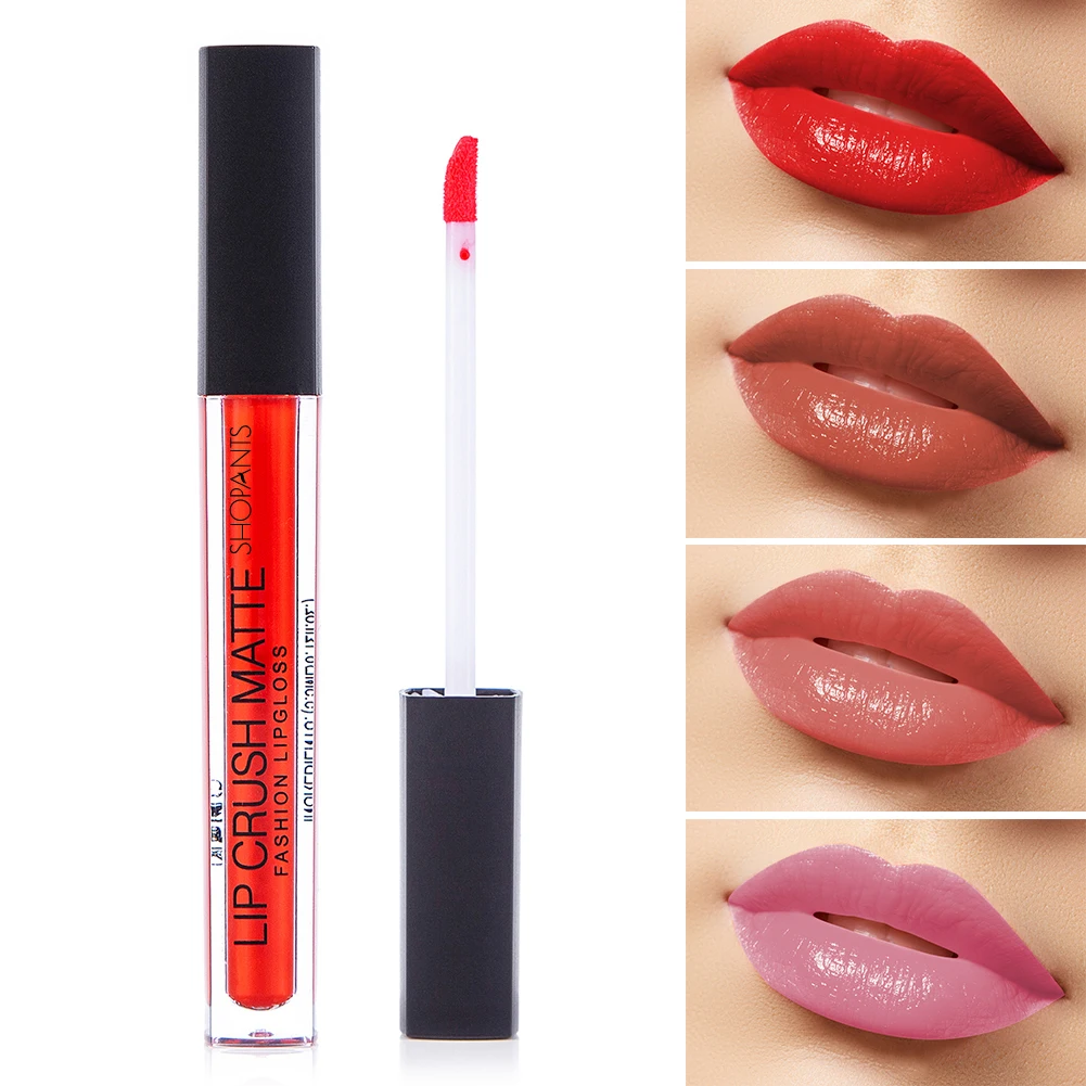 

SHOPANTS 12 Colors Colors Matte Liquid Lipstick Makeup Lips Long-lasting Easy to Wear labial Make up