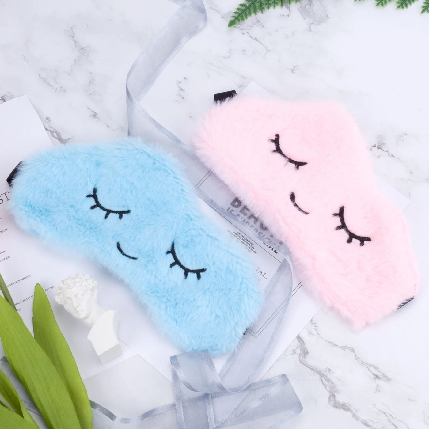 Милые маска для глаз плюшевый детская сна спальный с героями мультфильмов