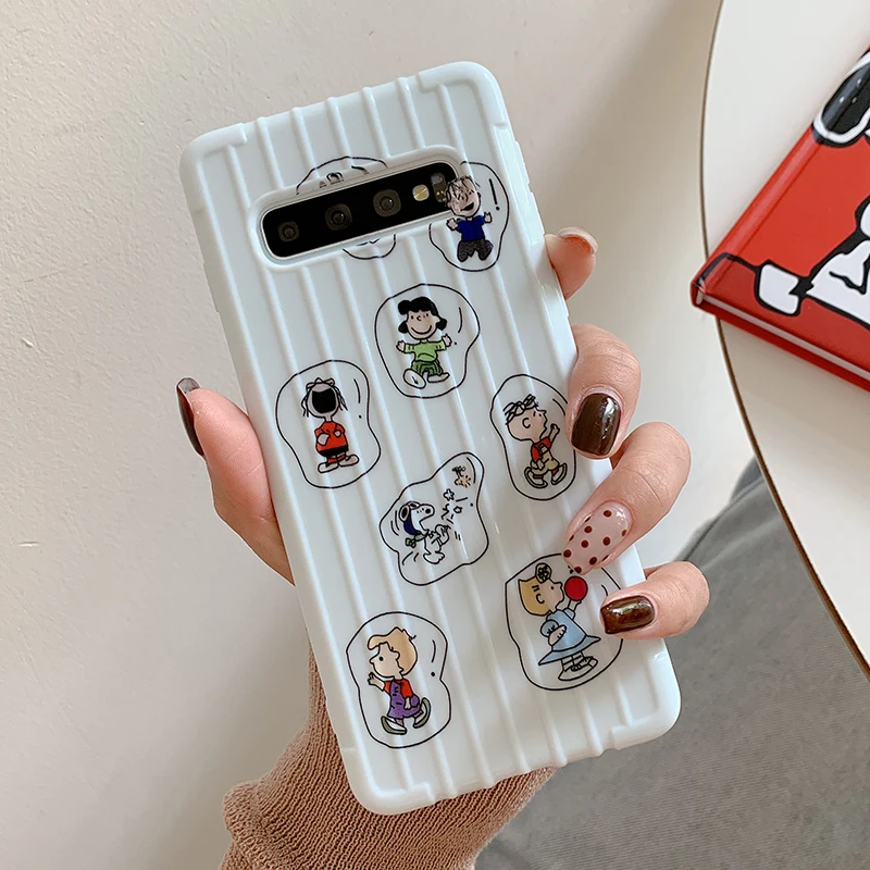 YHBBCASES Модный 3D чехол для багажа samsung Galaxy S10 Plus S8 S9 мультяшный мальчик Шарли мягкие