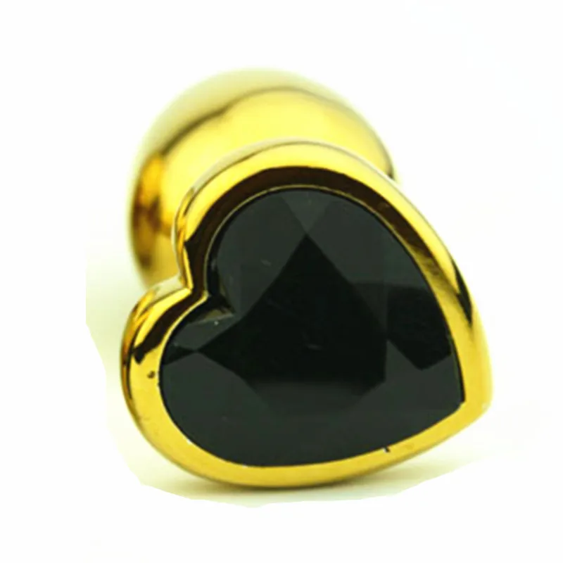 Анальная пробка золотого цвета 3 размера вы можете выбрать интимные игрушки для