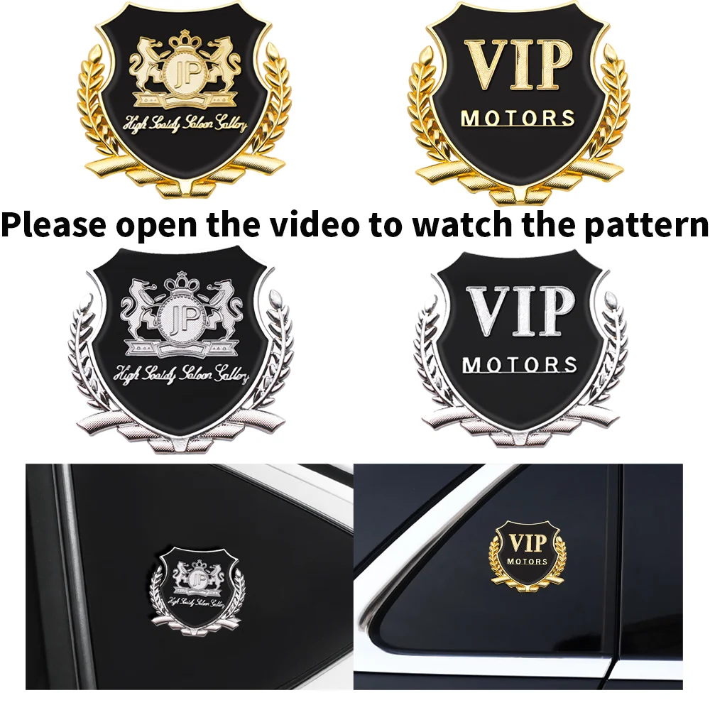 

1/2pcs 3D Metal Car Styling Emblem Side Door Sticker Decals For Mazda Honda Fiat Renault BMW KIA VW Toyota Nissan Accessories