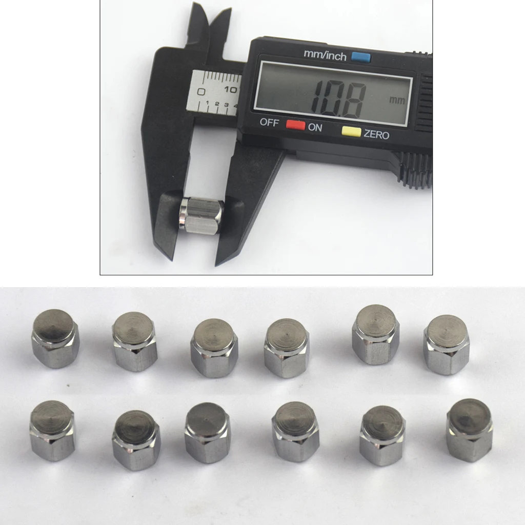 12 шт. медный клапан шрадера пылезащитный чехол для мотоцикла и автомобиля