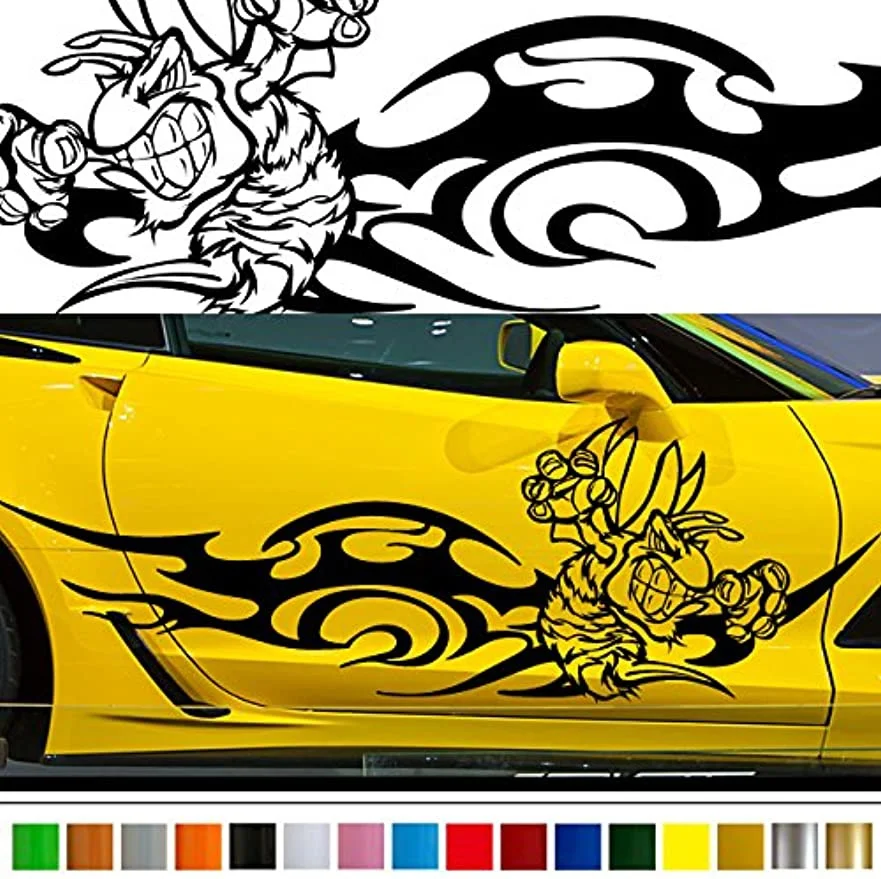 

2PC Universal Side Skirt Car Door Sticker Decal Automobiles Auto Accessories