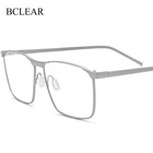 BCLEAR корейские модные очки с оправой из чистого титана, оптические очки высокого качества, деловые очки, Новинка