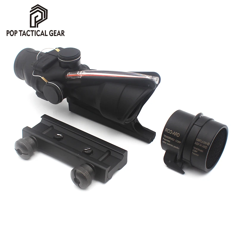 Прицел для страйкбола ACOG TA31 Red Dot сетка из настоящего стекловолокна охотничий