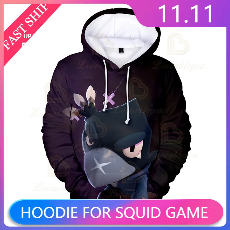 

Boys Girls Cartoon Hoodie Browlers 3 To 14 Years Spike and Star,Kids Sweatshirt Shooting Game 3D Print Jacket Tops Teen Clothes