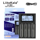 Зарядное устройство LiitoKala Lii-M4, универсальное умное зарядное устройство с ЖК-дисплеем 18650, 2021, 26650, AA, AAA и т. д., 4 слота, проверка емкости 18650