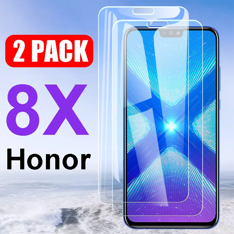 2 шт. закаленное стекло Honor 8x для huawei 8 X защитная пленка экрана на Honer X8 Honor8x