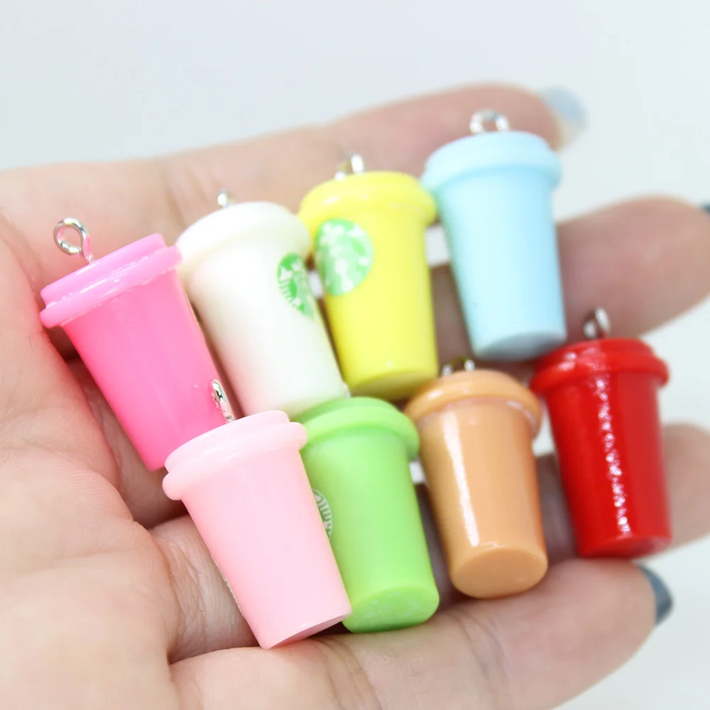 8 шт./каучуковая подвеска Yamily в виде кофейной бутылки 3D кулон для кукольного