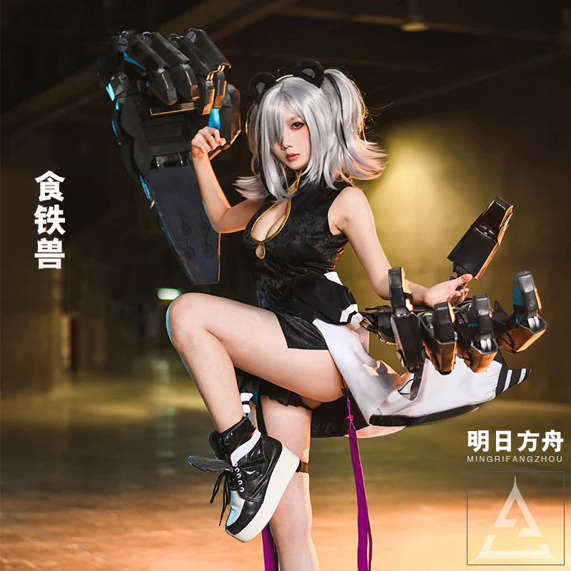 Аниме! Arknights Feater Cheongsam боевой костюм сексуальная униформа косплей на Хэллоуин