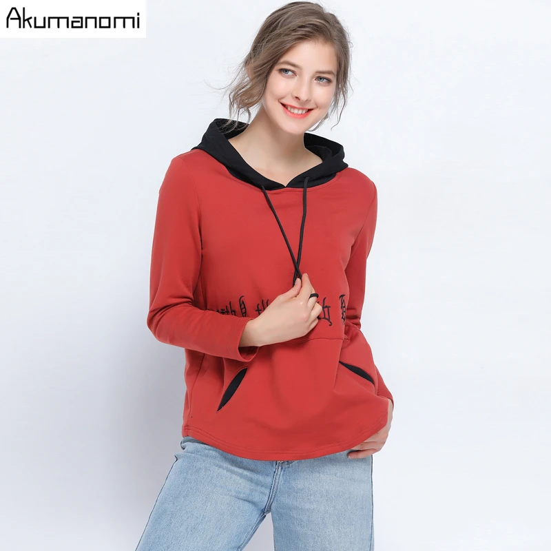 Осенние женские толстовки размера плюс 5xl 4xl-L повседневные пуловеры с капюшоном и длинным рукавом с вышитыми буквами Sudadera топы высокого качества