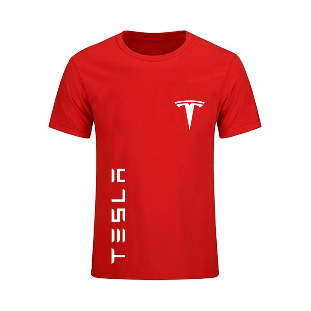 Футболка Tesla для мужчин и женщин модные хлопковые футболки оверсайз детские топы