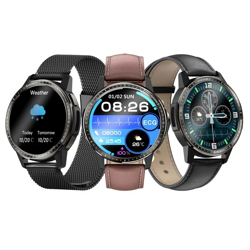 

H9 1.28 inch Touch Screen Body Temperature Measurement ECG Heart Rate Blood Pressure Sports Modes IP67 Waterproof Smart Watch