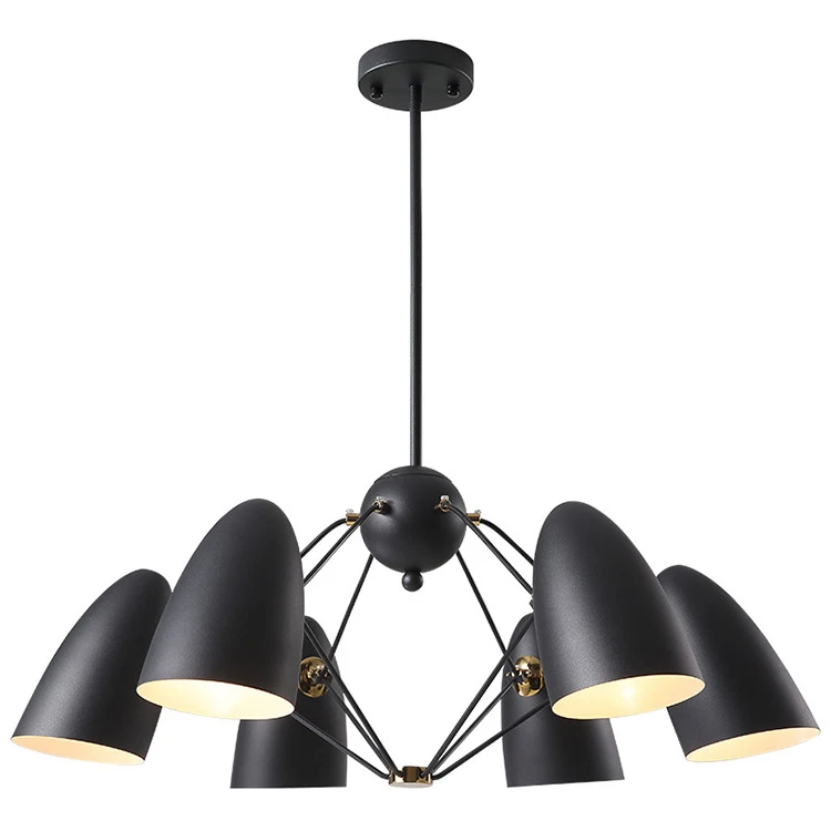 Современная светодиодная подвесная лампа в скандинавском стиле металлическая