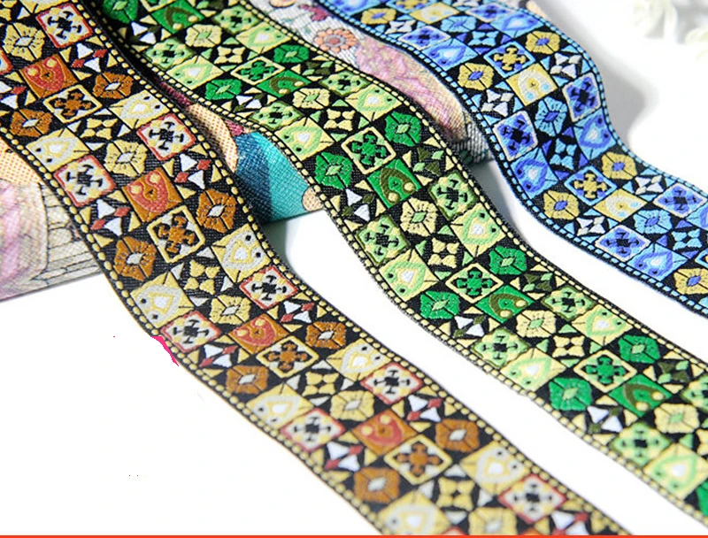 

Высококачественная яркая жаккардовая лента 2 дюйма 5 см x 8, яркие ремешки и кружевные ремешки для музыкального фестиваля