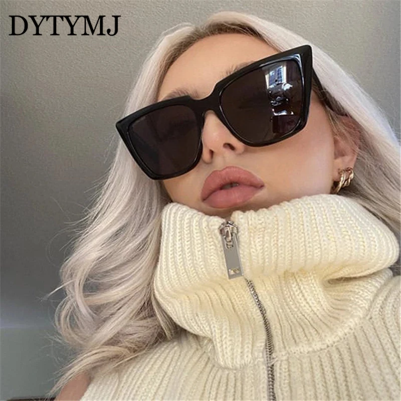 

DYTYMJ Cat Eye Sunglasses Women Vintage Big Frame Sun Glasses Women 2022 Luxury Brand Cateye Shades for Women Gafas De Sol Mujer