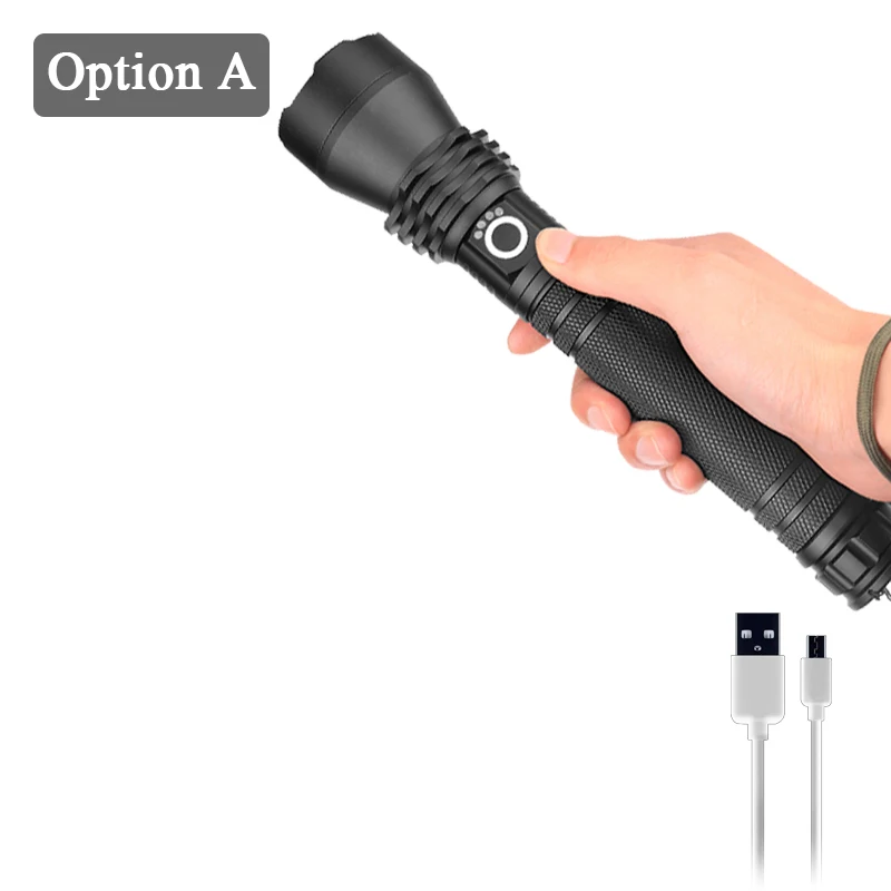 Option A Litwod Z201285 XLamp XHP70.2 50000lm высокий мощный тактический светодиодный вспышка светильник фонарь светильник 18650 26650 Батарея Фонари Отдых на природе - Испускаемый цвет: Option A