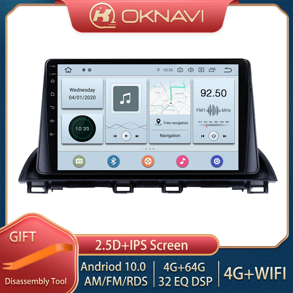 

Car Radio for Mazda 3 Axela 2013-2018 Touch Screen Multimedia Player 4G 64G Autoradio Android 10 Car Stereo No 2din CD Player