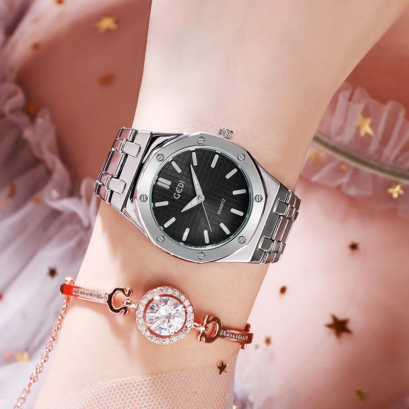 Top Luxury Fashion Diamond Women Watch Steel Luxury Ladies Crystal Rhinestone Quartz Watches Casual Dress Wristwatch Clock Gift