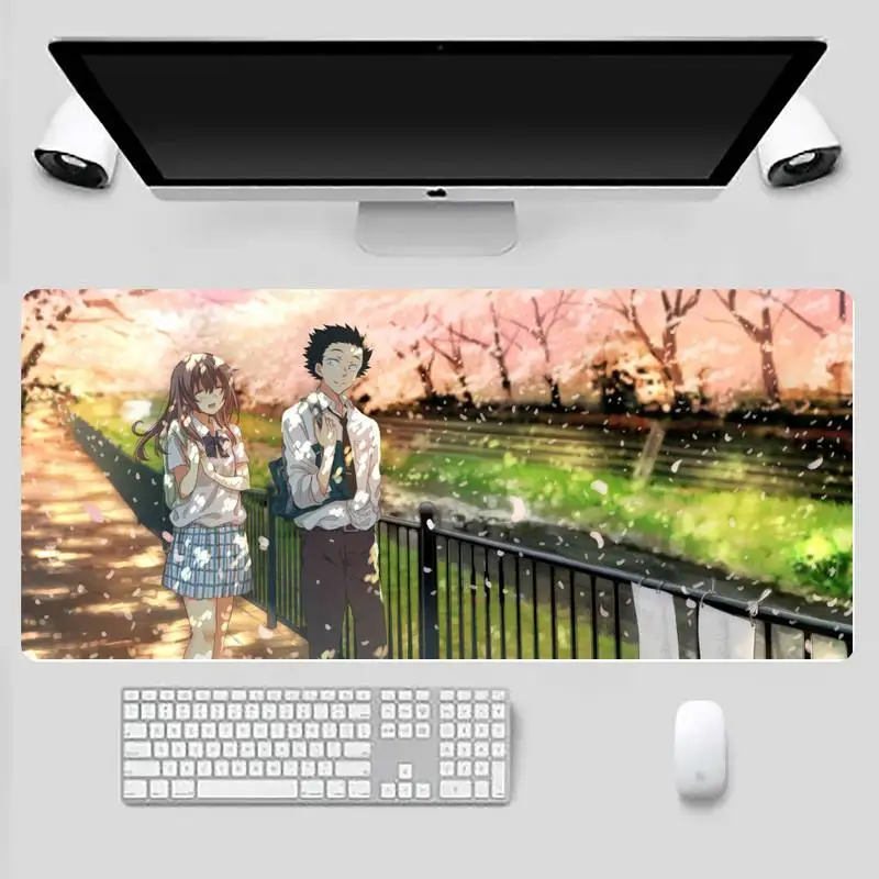 

A Silent Voice Keyboards Mat Rubber Gaming Mat Desk Table Protect Game Office Work Mouse Mat pad X XL Non-slip Laptop Cushion