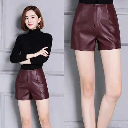 Top brand New High 2020 Waist Slim Sheepskin Shorts KS8  high quality