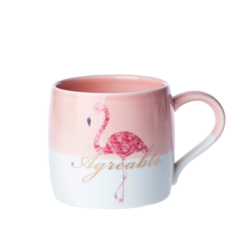 Чашка женская с большим животом и ручкой в японском стиле скандинавском - купить