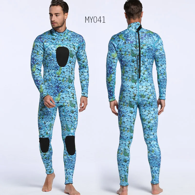 

High Quality Neoprene Wetsuit 3mm Men'S Scuba Diving Warm Wetsuit Full Set Of Swimming Surfing Kayaking Equipment Camouflage