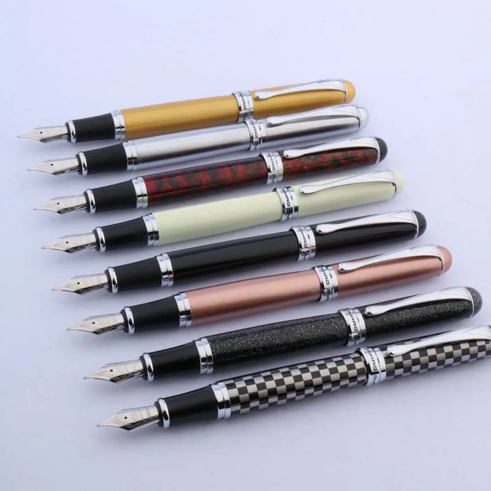 METAL Jinhao X750 Fountain Pen hot color Chessboard GIFT Medium Nib Stationery Office school supplies