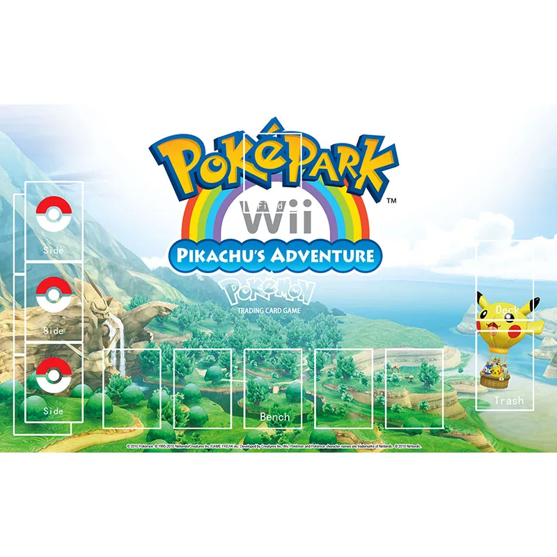 Игровой коврик Takara Tomy Pokemon приключения Пикачу карта игр резиновый настольная