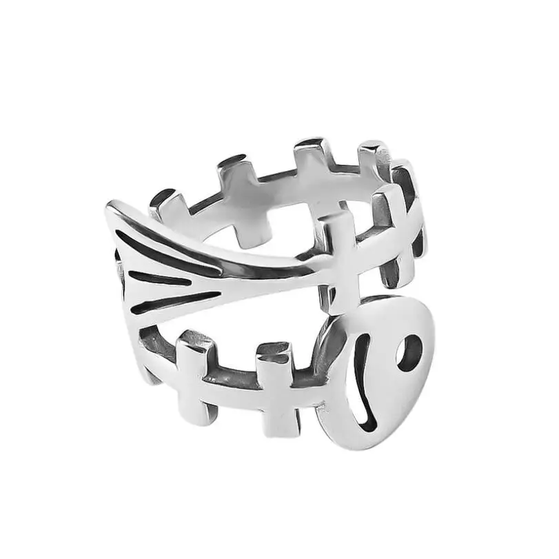 

Retro Coin Portrait Atmosphere Index Finger Opening Rings For Women Couple Ins Trend Jewelry Gifts SAR401
